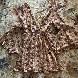 Low cut floral dress